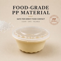 Boîte d'emballage alimentaire jetable Zhongfei en PP de qualité alimentaire avec couvercle, formats rond, carré, rectangulaire, avec système anti-effraction, compatible micro-ondes