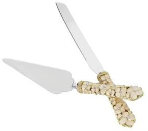 Golden Serving <b>Cutting</b> Shovel Set Stainless Steel <b>Cake</b> <b>Knife</b> and Server Set for Events Wedding - Product Image 4