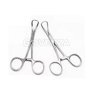 Pinzas Dentales de Acero Inoxidable con Punta, Tipo Pinza para Toallas, Agarre Ergonómico Manual, 9, 11, 14, 16 cm - Product Image 5