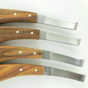 Ensemble de couteaux de coupe de sabot de cheval couteaux de coupe de sabot de coupe de lame droite et incurvée pour les bovins de chèvre et le cheval - Product Image 4