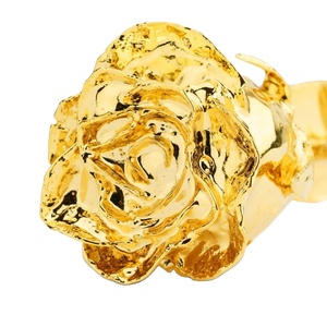 Sanaar Crafts Real Rose Dipped in 24k Gold <b>Gift</b> From Delhi for All Occasions - Product Image 1