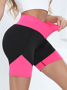 Women's Custom Logo Shorts for Gym Yoga <b>Swimming</b> Breathable Biker Booty Shorts Sublimation Running Shorts Plain Dyed Booty Short - Product Image 4