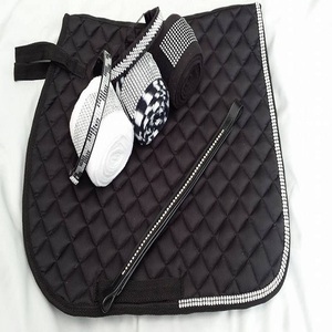 Horse Saddle <b>Pads</b> High Quality Bling Saddle <b>Pad</b> All Purpose 18mm HD <b>Foam</b> Computerised Quilting Crystal Rhinestone Assorted Color - Product Image 6