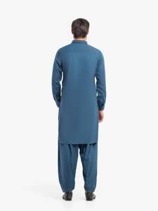 Vêtements traditionnels pakistanais pour hommes, shalwar kameez, tenue décontractée musulmane pour tous les jours et le bureau - Product Image 5