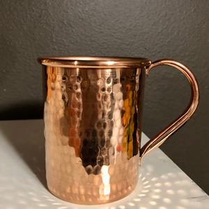Classic Style Copper <b>Mug</b> Handcrafted Hammered Finish Drinkware for Daily Use in Kitchen Bar and Dining - Product Image 4