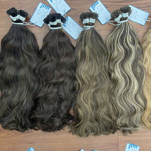 Article phare 2026 : Extensions de cheveux humains lisses I-Tip Remy, 100% cheveux vierges vietnamiens, meilleure qualité, 100g - Product Image 6