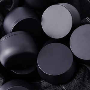 24 Pcs. Bulk Handmade 8 Oz. Black Candle Tins Lids Wholesale Candle Making Supplies Arts Crafts Storage Gifts Stone Candle - Product Image 3