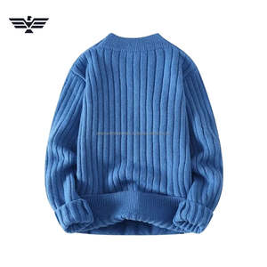 Suéter de Punto Trenzado para Hombre, 100% Algodón, Cuello Redondo, Premium, Cálido, Antiarrugas, Antiencogimiento, Antipilling, Grueso, para Invierno - Product Image 5