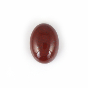12MM Natural jaspe rojo piedra preciosa forma ovalada cabujón corte venta al por mayor precio de fábrica piedra mina directa joyería semipreciosa - Product Image 1