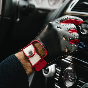 ถุงมือกีฬาแข่งรถแบบใส่ได้ทั้งชายและหญิงถุงมือหนังวัวหนังแกะถุงมือขับรถยุทธวิธีฤดูหนาวการเดินทางกลางแจ้ง - Product Image 2