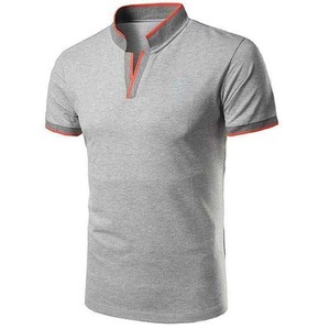 Venta al por mayor 100% algodón de los hombres para Polo personalizado Golf bordado Logo patrón sólido tela de lona liso diseño personalizable - Product Image 4