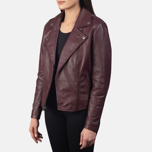 Chaqueta de Cuero para Mujer, Estilo Occidental, Nuevo Estilo, Chaqueta de Cuero de Gamuza Auténtica, Chaqueta de Motociclista para Mujer - Product Image 4
