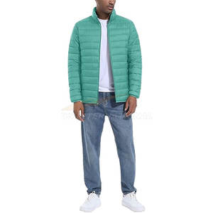 <b>Mens</b> Windproof Water Repellent Puffer <b>Jacket</b> <b>Lightweight</b> Insulated Winter Coat with Breathable Nylon Shell Stand Up Collar - Product Image 3