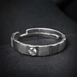 Compre Plata de Ley 925 de Primera Calidad para Hombre, Moderna, con Número, Ajustable, para Boda, Compromiso, Aniversario, Fiesta, Perla - Product Image 3