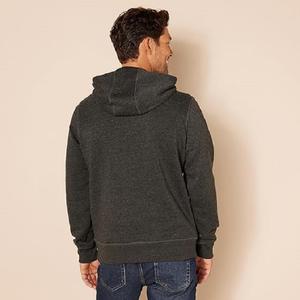 Sweat-shirt à capuche à col rond personnalisable pour hommes, manches longues à séchage rapide, poches cangourou, imprimé, service OEM - Product Image 3
