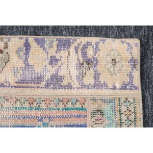 Alfombra Turca de 2.3x7.2 pies, Alfombra Pequeña Vintage, Alfombra de Lana con Diseño de Arcoíris - Product Image 5