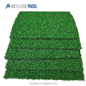 12500 Dtex Calidad superior Color verde Padel Court césped PE materiales Modo Diseño con PU bcking - Product Image 2