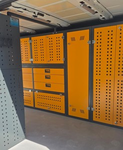 ตู้เก็บของในรถยนต์แบบแยกส่วน 12 ลิ้นชัก |   การจัดระเบียบภายในรถยนต์อัจฉริยะ |   โซลูชั่น OEM/ODM สำหรับชั้นวางของในรถตู้ |   ไฟฟ้าสถิต - Product Image 4