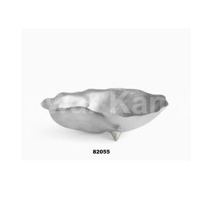 ชามอลูมิเนียมสีเงินทรงกลมสำหรับตกแต่งโต๊ะรับประทานอาหารและของตกแต่งชิ้นกลาง - Product Image 1