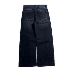 Pantalones Vaqueros Holgados Personalizados para Hombre, Pantalones Anchos de Pierna Ancha con Largo hasta el Suelo, Vaqueros Rectos de Mezclilla Vintage con Lavado Desgastado para Hombre - Product Image 5