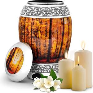 Butterfly <b>Stickered</b> Cremation Urn for Human Ashes <b>Adult</b> Size Decorative Urns Funeral Urns Burial Manufacturer - Product Image 4