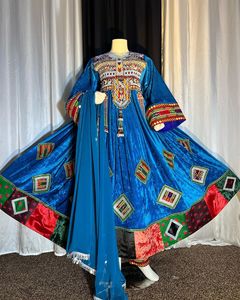 Vestido kuchi vintage étnico tribal, vestido Kuchi tradicional de fiesta Kuchi afgano/Pakistán multicolor vestido Kochi 4017 - Product Image 6