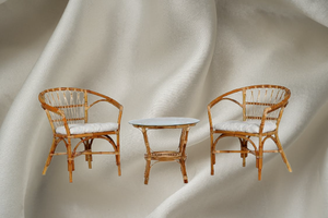 Looks diseño simple Mahligay para terraza conjunto ratán cómodo sillón Conjunto elegante hecho a mano muebles de Indonesia - Product Image 2