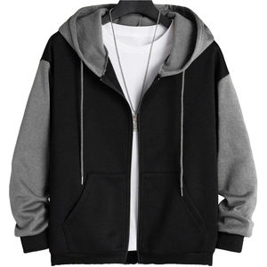 Sweat à capuche unisexe à fermeture éclair, en molleton, délavé à l'acide, de haute qualité, vêtements décontractés pour hommes, directement de l'usine - Product Image 1