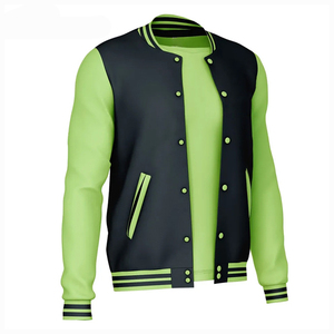 Chaqueta universitaria de diseño superior para hombre, chaqueta de béisbol universitaria cómoda con cuello levantado de lona de alta calidad con estampado personalizado para hombre - Product Image 3