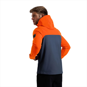 Men' Winter Eco-Friendly Power Dry Waterproof Windproof Breathable <b>Soft</b> <b>Shell</b> <b>Jacket</b> with Stand Collar and Zipper - Product Image 3