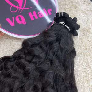 Cabello crudo Camboyano de onda natural Paquetes al por mayor Paquete de cabello de trama 100% Cabello crudo de alta calidad al mejor precio - Product Image 2