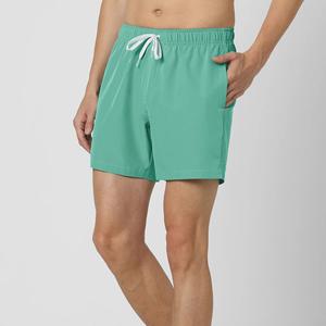 กางเกงเล่นกระดานโต้คลื่นทำจากผ้าใบสำหรับผู้ชายกางเกงขาสั้นกันยับวัสดุสแปนเด็กซ์เอวกลางฤดูร้อน - Product Image 6