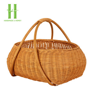 ตะกร้าเก็บของธรรมชาติตะกร้าปิกนิกกลางแจ้งกล่องใส่ของพับได้จากเวียดนาม - Product Image 4