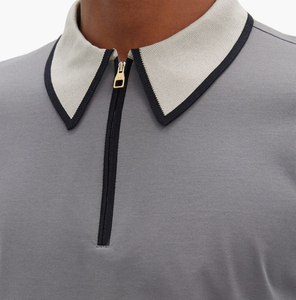 Gran oferta, camiseta Polo de verano de alta calidad, camiseta Polo de media cremallera para deportes de negocios ligeros urbanos, camiseta informal de manga corta con solapa para hombre - Product Image 2