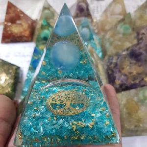 Pirámide de orgón de apatita azul, Pirámides de orgona al por mayor, Pirámides de orgona de la mejor calidad al por mayor - Product Image 3