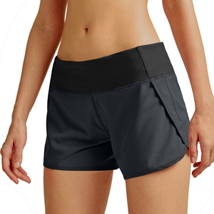 Pantalones cortos deportivos informales elegantes para mujer, cómodos, de corte regular, de tela transpirable, ajustados, con diseño de tiro alto, impermeables - Product Image 2