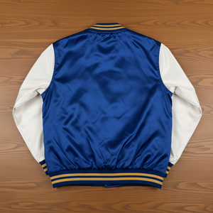 Chaqueta Universitaria de Invierno Gruesa, Personalizada, Unisex, de Satén, Bordada, Estilo Vintage, Resistente al Viento, Transpirable, Ecológica, 100% Seda - Product Image 3