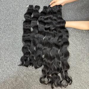 Onda natural de la mejor calidad en cabello de trama, cabello humano 100%, cabello crudo Camboyano de un donante - Product Image 1