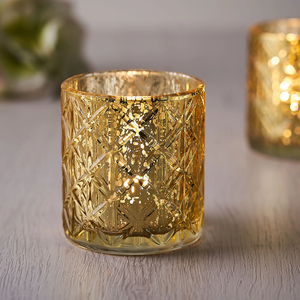 Velas antiguas de vidrio con estilo para hacer votivas, superventas, precio al por mayor, tarro de vela, decoración del hogar, portavelas de lujo - Product Image 2
