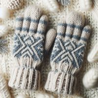 Meilleurs gants rayés en laine mérinos premium Himalaya, élégants, doux, isolants, hiver, feutrés, luxe, compatibles écran tactile, taille unique