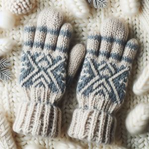 Meilleurs gants rayés en laine mérinos premium de l'Himalaya, élégants, doux, isolants, hiver, feutrés, luxe, compatibles avec les écrans tactiles - Product Image 2