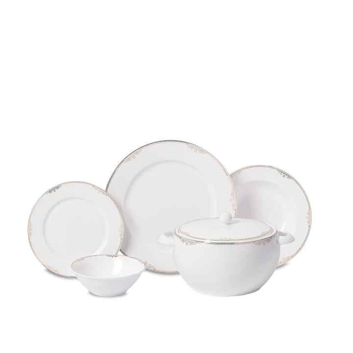 Korkmaz A8372 Perla Collection 60 Piece Round Dinner Set