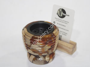 Nouveau traditionnel Mubkhar bois résine Bukhoor brûleur thé parfum porte-encens pour Ramadan Eid Exim Pvt Ltd Tradition - Product Image 2