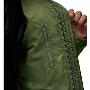 Best Seller 90% Nylon 10% Spandex Chaqueta de golf deportiva ligera para hombre Chaqueta acolchada con cremallera completa Chaqueta híbrida acolchada cálida - Product Image 6