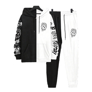 Cómodo chándal de diseñador para hombre, traje de Jogger ajustado, ropa deportiva de moda, ropa de gimnasio de dos piezas, traje de entrenamiento - Product Image 2