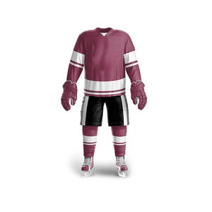 Precio competitivo Uniforme de hockey sobre hielo Ropa deportiva Servicio OEM de alta calidad Conjuntos impresos por transferencia de calor personalizables a prueba de agua - Product Image 5