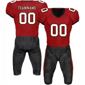 Uniformes de Fútbol Americano de Alta Calidad, Transpirables y de Secado Rápido, Diseño 3D Personalizado, Estilo Superior con Patrón de Bandera, Pantalones Cortos de Verano para Equipos Adultos - Product Image 1