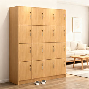 Gabinete de Almacenamiento de Madera Personalizado para Uso Comercial, Muebles Escolares, Diseño Moderno para Espacios Compartidos en Universidades, Gimnasios y Oficinas - Product Image 1