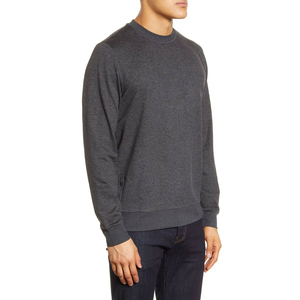 Venta caliente OEM pulóver liso en blanco cuello redondo algodón hombres sudaderas de gran tamaño hombres moda básica sudaderas hombres sudaderas con capucha - Product Image 4