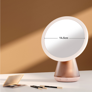 Gương trang điểm để bàn nhỏ gọn, di động, có thể in logo tùy chỉnh, tích hợp đèn LED đổi màu theo nhịp thở, dùng làm đèn ngủ - Product Image 4